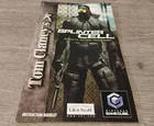 Tom Clancy's Splinter Cell (Nintendo GameCube, 2003) Manual Only