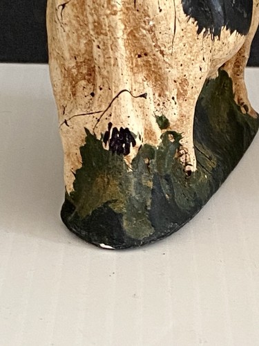 Pottery Farm Figure Cow Milking Woman On Stool Holstein Cow Prim Country FolkArt - Picture 8 of 24