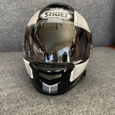 SHOEI GT-AIR Helmet Motorcycle Full Face White Black Sena Bluetooth Sz Medium