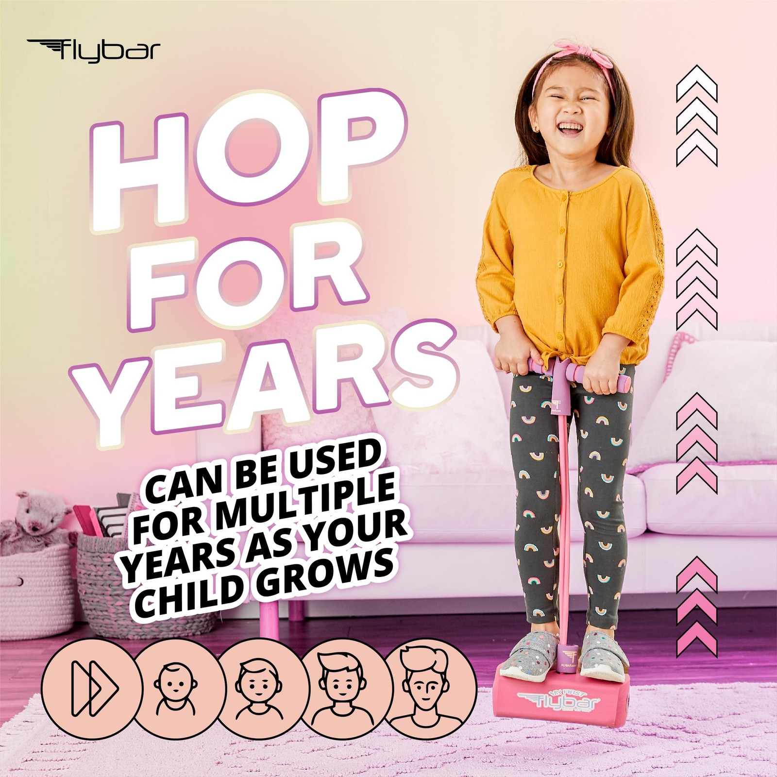 Flybar My First Foam Pogo Jumper for Kids Fun and Safe Pogo Stick for Toddler...