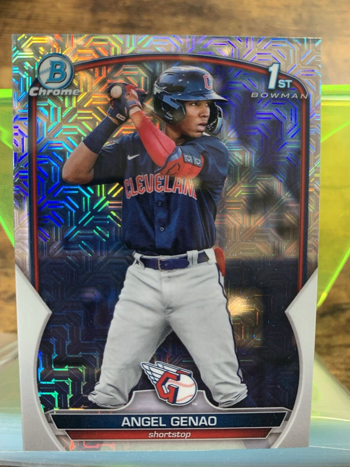 2023 Bowman - Chrome Prospects Angel Genao #BCP-140 Mojo Refractor (RC)
