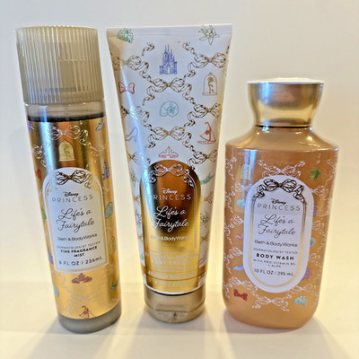 NEW Bath Body Works Disney Princess Life's A Fairytale Lot Fragrance Mist Cream