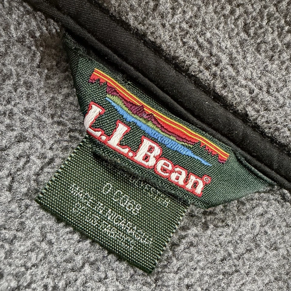 Мужской флисовый жилет LL Bean большой обычный на молнии серый L.L. На открытом воздухе - Изображение 3 из 4