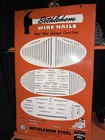 Vtg Large Bethlehem Steel Wire Nails Tin Metal Sign 30" by 18" PA