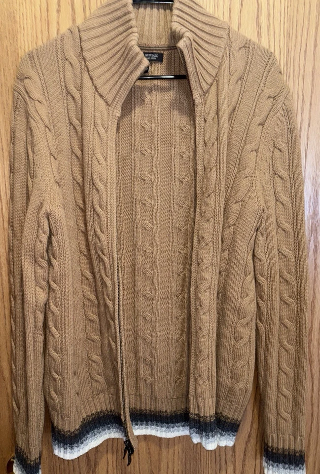 Шерстяной кардиган Banana Republic эпохи 2000 г. средний размер - Изображение 2 из 4