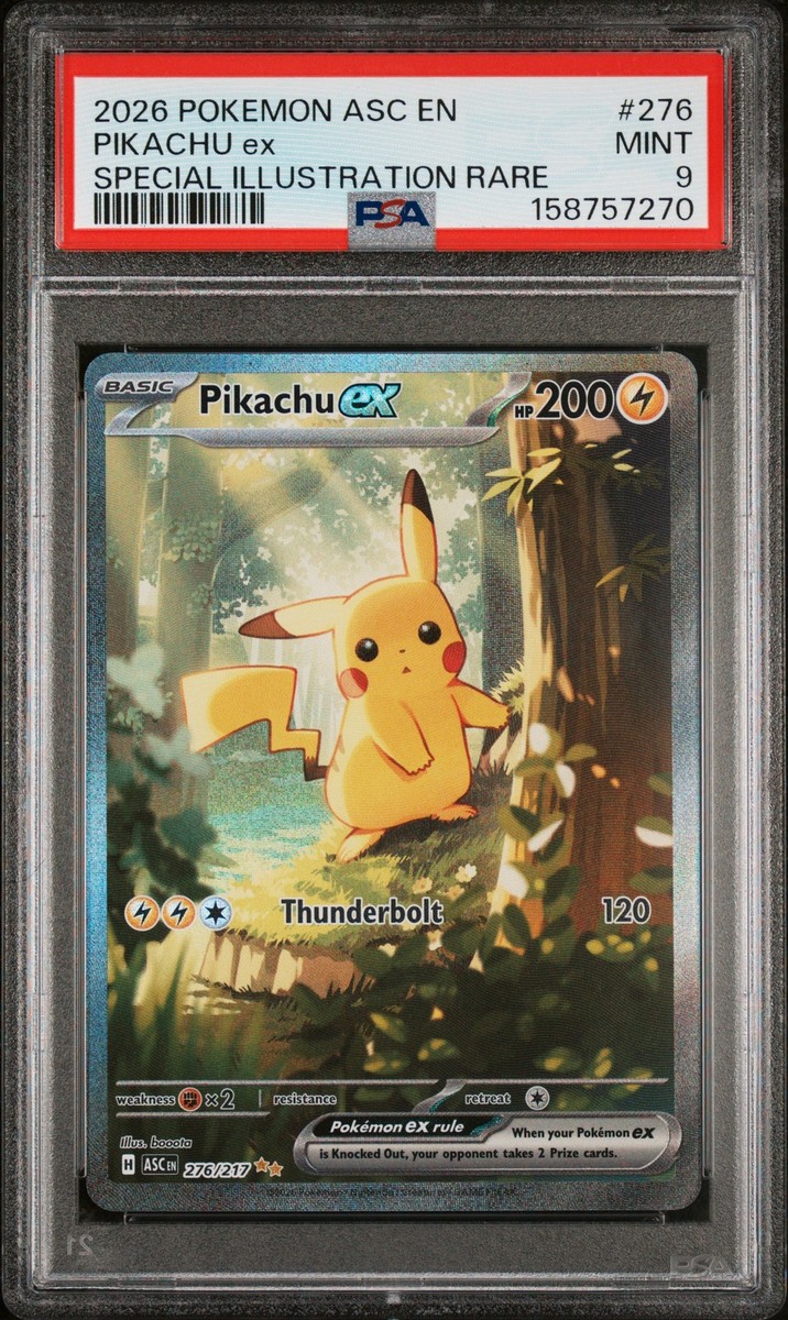 PSA 9 Pikachu Ex Treekachu SIR #276 2026 Pokemon Ascended Heroes