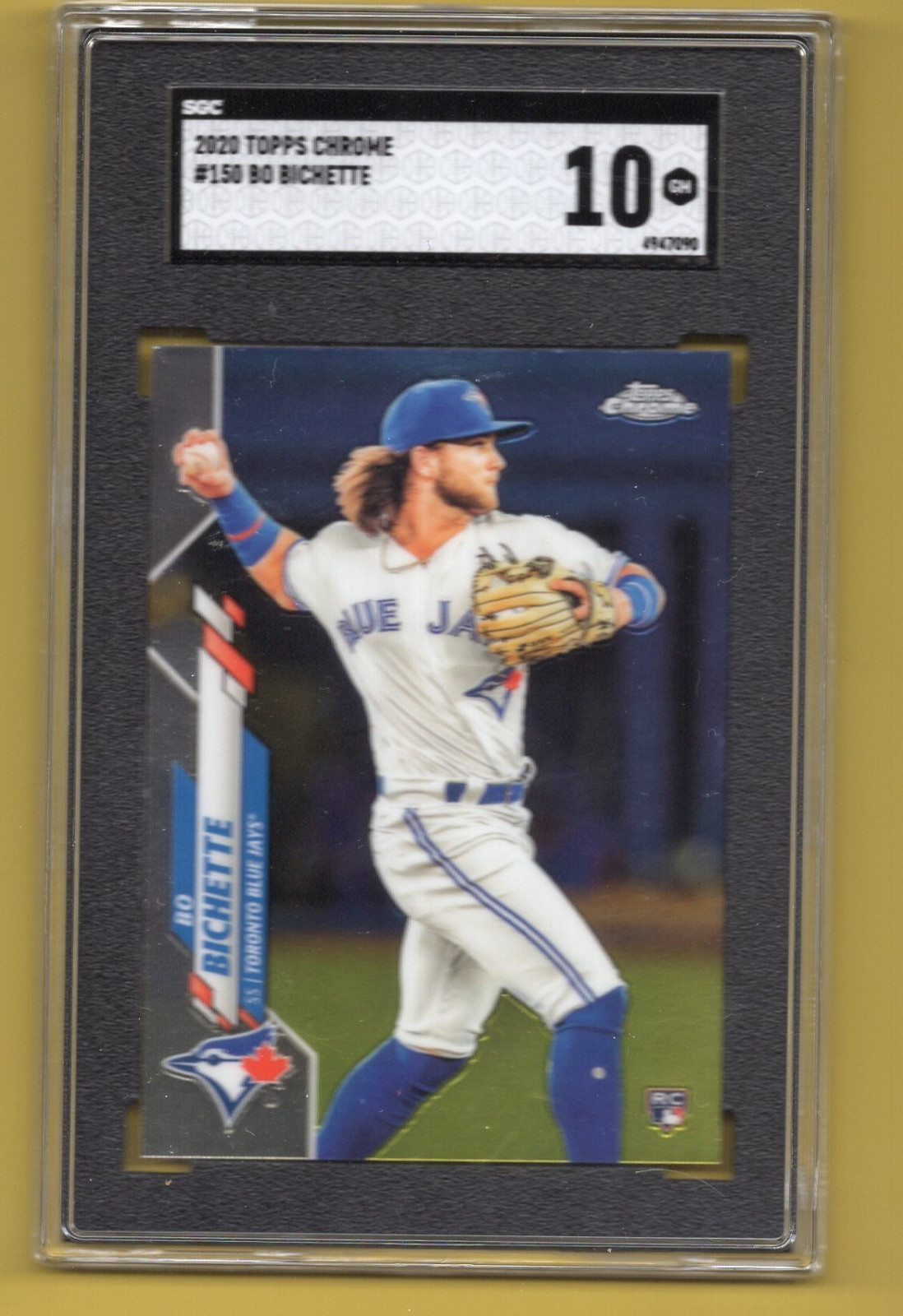 2020 Topps Chrome #150 Bo Bichette ROOKIE SCG Graded 10 GEM MT