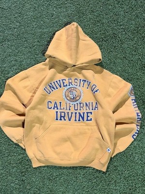 Russell Athletic University of California Irvine Hoodie Size S Yellow