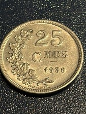 Luxembourg 25 Centimes, 1938 Circulated Coin