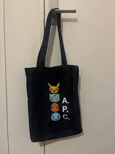 A.P.C. Woman X Pok Mon Tote Bag Limited Edition Style Refined Minimalism Timeles