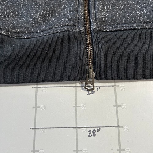 J. Crew Outerwear Fleece Jacket Size M Black Gray Full Zip Mock Neck Outdoor - Picture 9 of 9