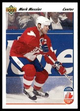 Mark Messier 1991 Upper Deck French 14 Base LP