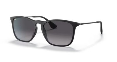 Ray Ban 4187 Chris - 54 622/8G - Sonnenbrille - Schwarz gummiert/Grau getönt