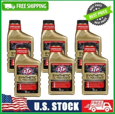 6 PACK STP Synthetic Oil Treatment Engine Oil Additive, 15 fl oz | eBay 6 PACK STP Synthetic Oil Treatment Engine Oil Additive, 15 fl oz | eBay