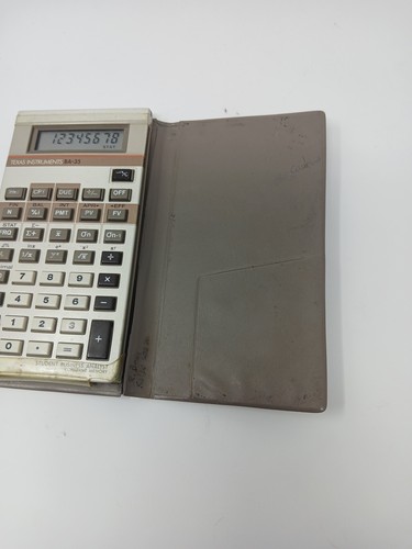 Calculadora de memoria constante para estudiantes analistas de negocios Texas Instruments BA-35 de colección - Imagen 3 de 7