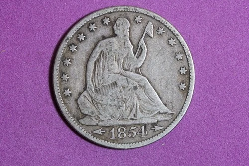 ESTATE FIND 1854 O ARROWS Seated Liberty Half Dollar #K59262