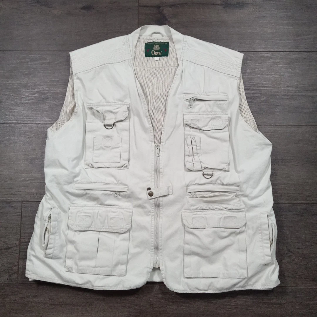 Orvis Cargo Vest Men's Size 2XL Beige Fishing