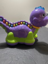 Leap Frog Lettersaurus Purple Dinosaur Lights Songs Interactive Letters/Nos