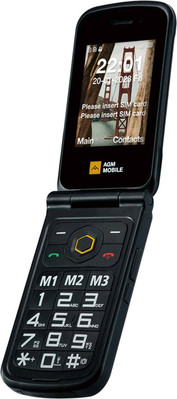 AGM by Bea-fon M8 (4G) Klapphandy rugged IP68/IP69K/MIL-STD-810H Schwarz NEU