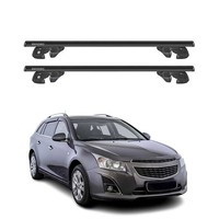 DachträGer GrundtäGer FüR Chevrolet Cruze Kombi 2011-2016 Alu TÜV Schwarz 2Tlg