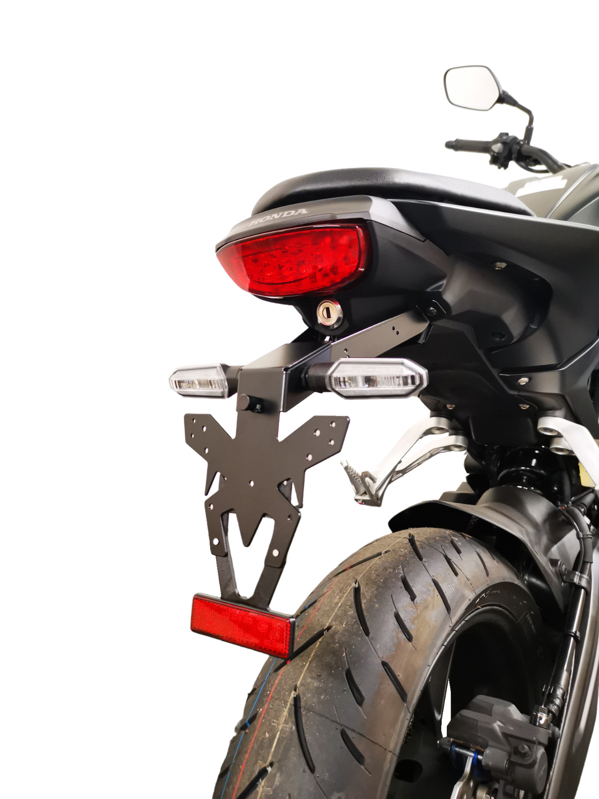 Support de plaque Honda CB-300R pour clignotants origine et LED
