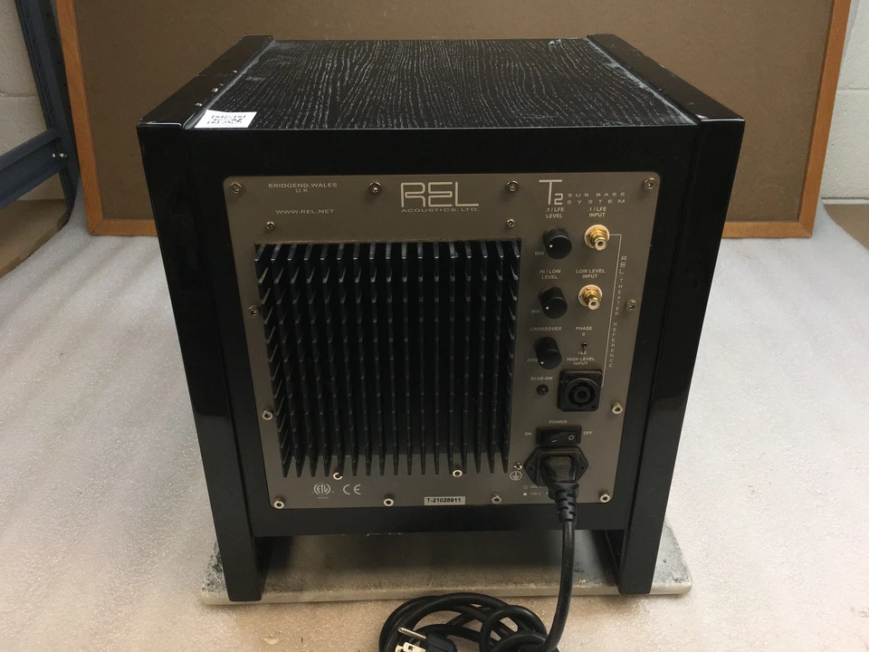 Sistema de subwoofer alimentado REL T2 negro - probado y funcional Foto 3 de 4