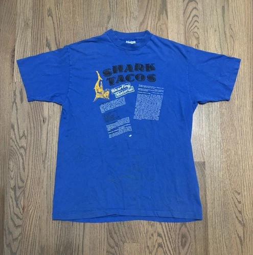 80s Swiz Punk Band Washington DC Graphic Blue Shirt 1980s vintage concert t-shirt, vintage, single stitch, B+ condition