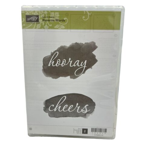 HOORAY CHEERS REVERSE WORDS Stampin' Up! Stempelset - Retired Sale - A-Bration - Bild 1 von 11