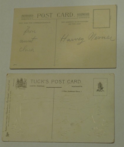 2 Vintage Weihnachtspostkarten mit Weihnachtsmann Anfang 1900 Joyeux Noel Tuck & Sons - Bild 5 von 11