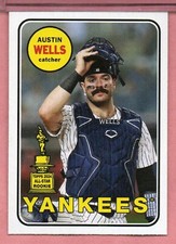Austin Wells 2025 Topps Heritage 25th Anniversary Yankees #18