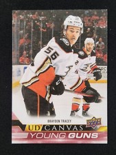 2022-23 Upper Deck Series 1 Canvas Young Guns Brayden Tracey #C103 Ducks