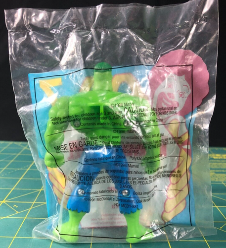 McDonald's Marvel Super Heroes HULK Figura 1996 Happy Meal Juguete Nuevo Sellado De Colección - Imagen 2 de 3