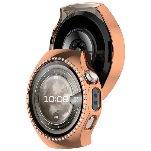 Jednorzędowe diamentowe wydrążone etui ochronne do zegarka Huawei 5 42mm / 46mm część - Zdjęcie 13 z 29