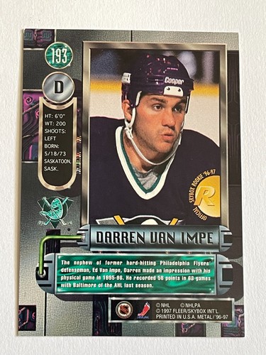 1996-97 Fleer Skybox Metal Universe NHL Hockey *Pick Your Card* - Picture 265 of 275