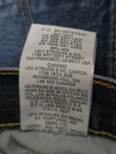 Pantalones de mezclilla Levis 505 para hombre calce recto etiqueta talla 50x30 medida 42x26 ver fotos - Imagen 14 de 15