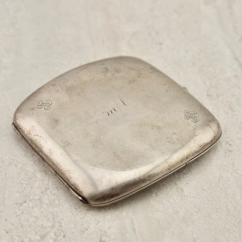 Antique C.1920 Kirby Beard & Co Paris French Sterling Silver cigarette case - Picture 3 of 8