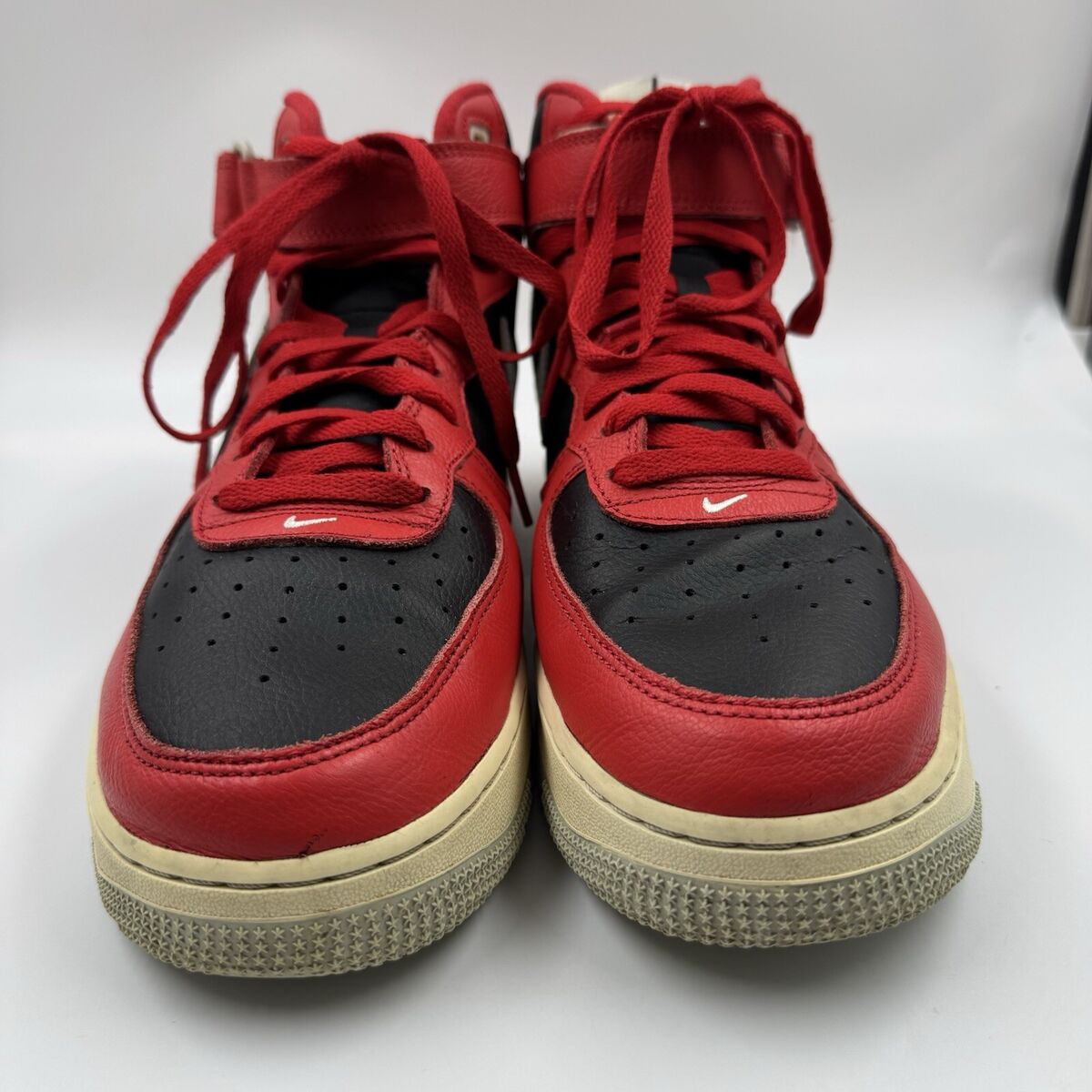 Nike Air Force 1 '07 LV8 Mid Split - University Red Black Nike Air Force 1 '07 LV8 Mid Split - University Red Black