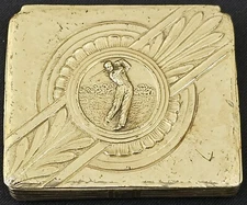 VINTAGE - GOLFER - CIGARETTE CASE - WB MFG CO 790 - WEIDLICH BROTHERS - ORIGINAL