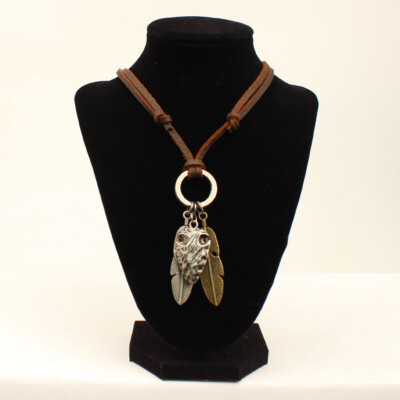 Twister Mens Jewelry FEATHER NECKLACE ARROW Silver 32138 (FAST SHIPPING)