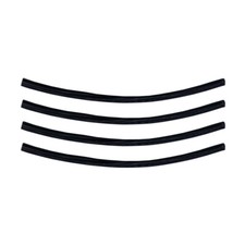 4x Black 8 Door Edge Guard Trim Molding Protectors - Cover Accident Prone Area