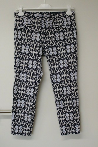GAP Hose pant trouser ikat gemustert patterned EU 38 UK 12 USA 8 ASO royal - Bild 2 von 9