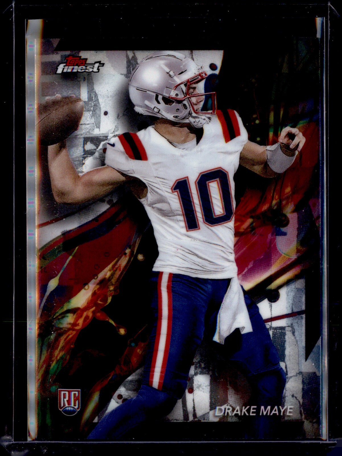 2024 Topps Finest Rookie Drake Maye #62 New England Patriots RC