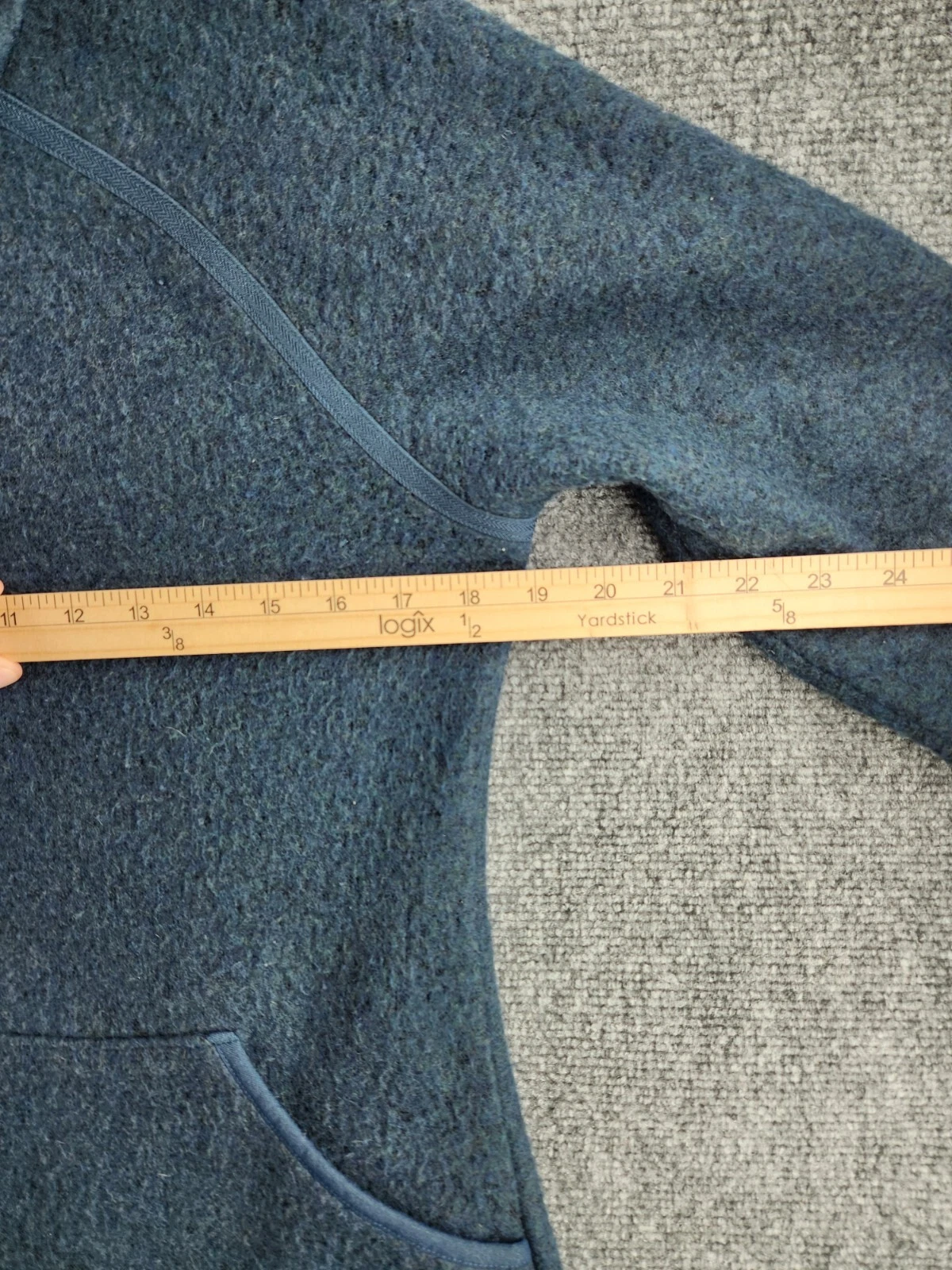 smartwool long sleeve wool blend 3/4 zip hoodie