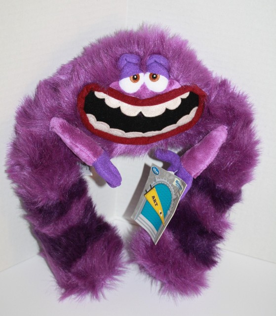 Disney Store Monsters Inc 13" Tall ART Purple Bendable Plush Stuffed