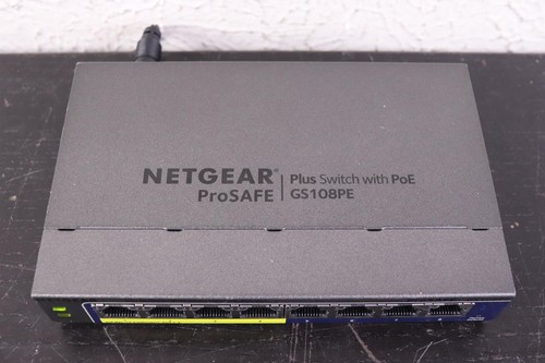 NetGear ProSafe Plus (GS108PE) 8-Ports Rack-Mountable Switch W Cable - Picture 2 of 7