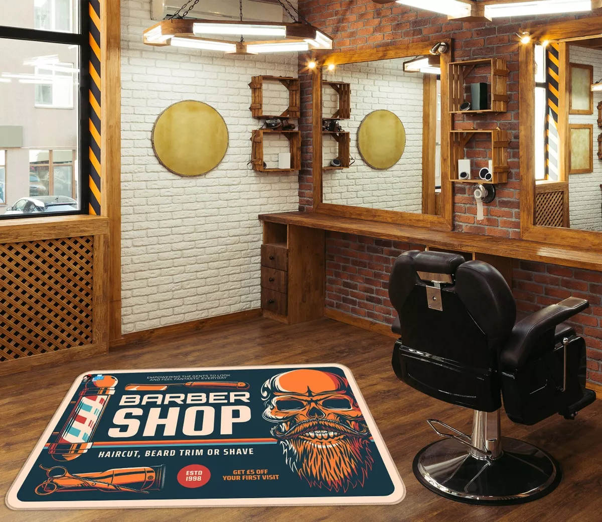 3D Yellow Beard C311 Barber Shop Game Non-Slip Carpet Mat Photo Carpet