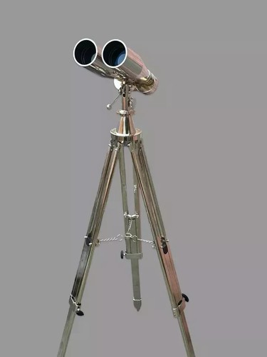 1920 Century Nautical Naval Binoculars marine With Nickel Tripod Stand - Picture 3 of 6