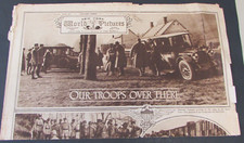 4/7/1918 - NEW YORK WORLD PICTURES - OUR TROOPS OVER THERE -  COVER - Vg