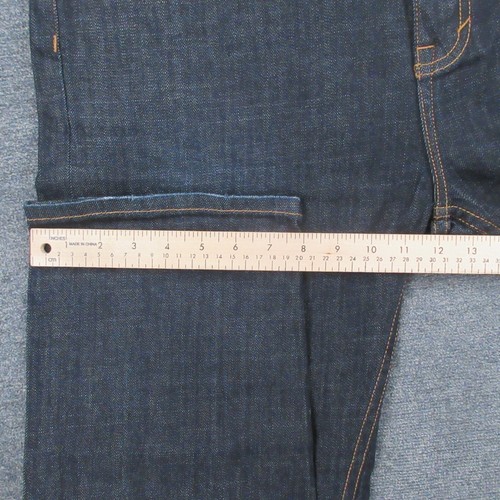 Goodale Jeans Mens 38x31 Selvage Denim Cotton Tailored Straight Leg Dark Wash - Picture 6 of 12