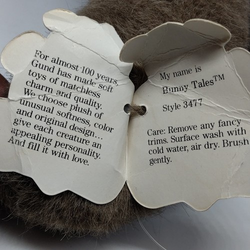 Vintage 1986 GUND Bunny Tales 20" Plüschhase Kaninchen Original Etikett - Bild 6 von 8